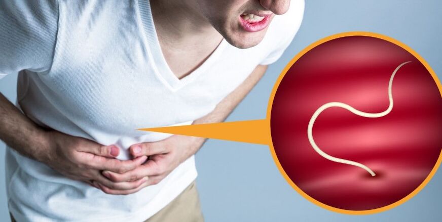 Symptoms that report the presence of parasites