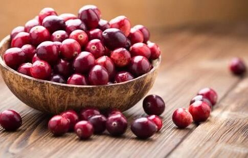 Berries Cranberries from parasites